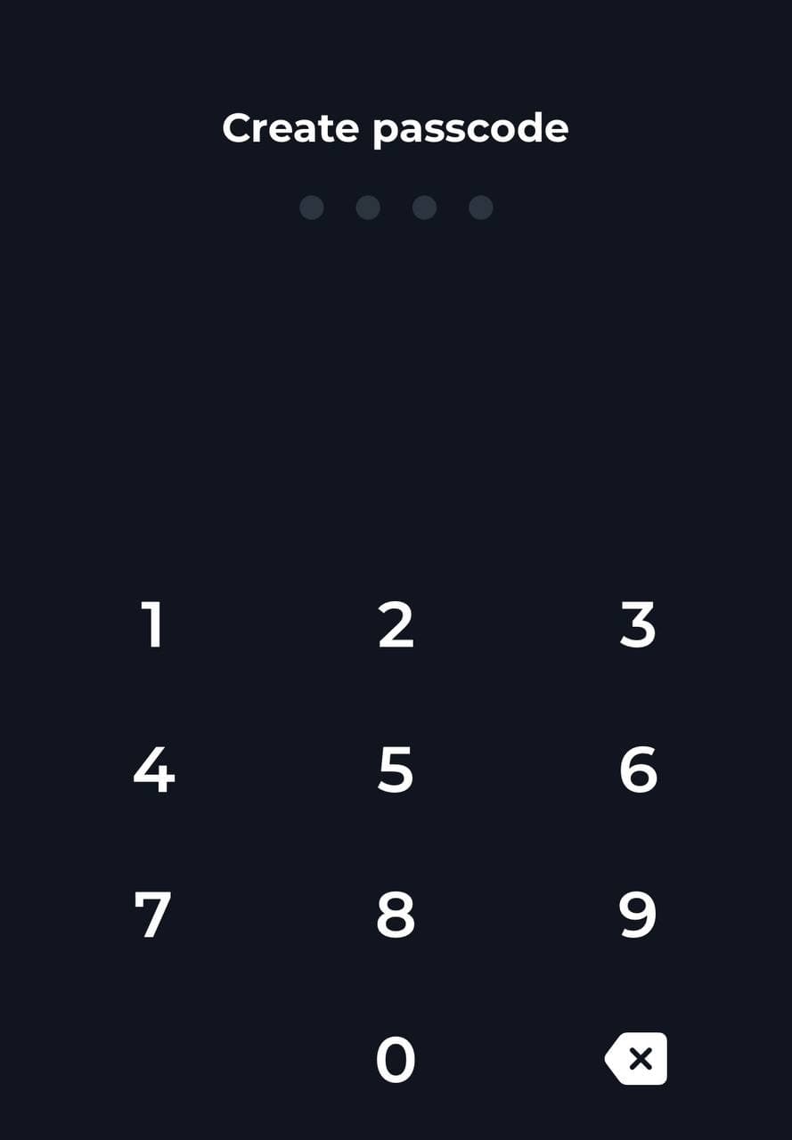 Create a passcode